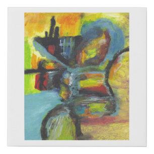 Abstract Girl Faux Canvas Print