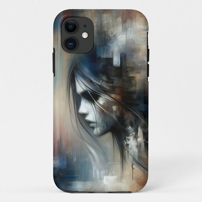 Abstract Girl Painting Case-Mate iPhone Case (Back)