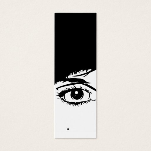 Customizable Abstract Girls Face Bookmark Business Cards