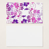 Abstract Girly Pink Purple Floral Pattern (Front & Back)