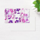 Abstract Girly Pink Purple Floral Pattern (Desk)