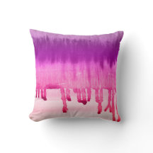 Abstract Girly Pink Purple Watercolor Ombre Design