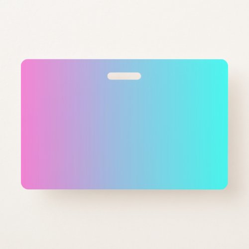 abstract girly pink turquoise ombre mermaid colors badge
