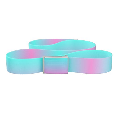 abstract girly pink turquoise ombre mermaid colors belt