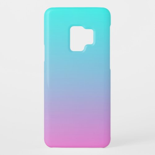 abstract girly pink turquoise ombre mermaid colors Case_Mate samsung galaxy s9 case