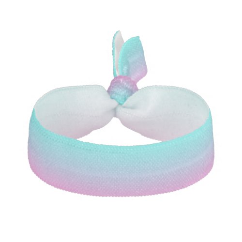 abstract girly pink turquoise ombre mermaid colors elastic hair tie