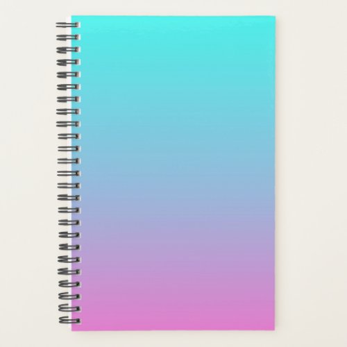 abstract girly pink turquoise ombre mermaid colors planner