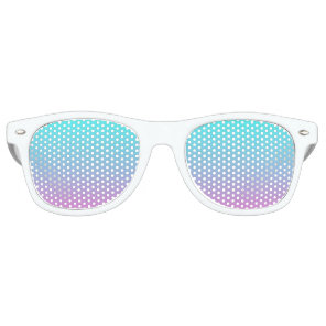 abstract girly pink turquoise ombre mermaid colors retro sunglasses