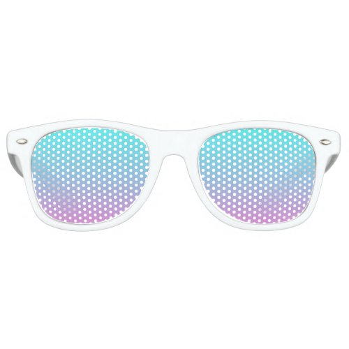 abstract girly pink turquoise ombre mermaid colors retro sunglasses