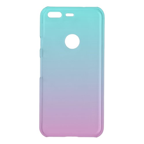 abstract girly pink turquoise ombre mermaid colors uncommon google pixel case
