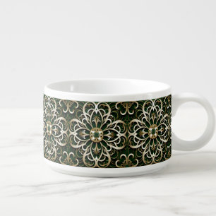 Abstract Glamour Cool Trendy Geometric Pattern Bowl