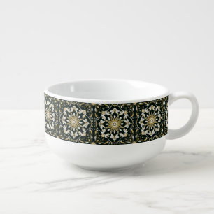 Abstract Glamour Cool Trendy Geometric Soup Mug