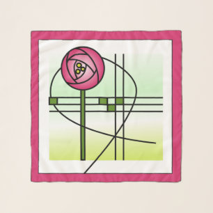 Abstract Glasgow Rose Scarf