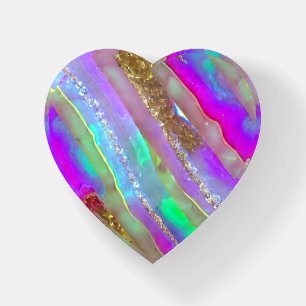 Abstract Glass Art Paperweight