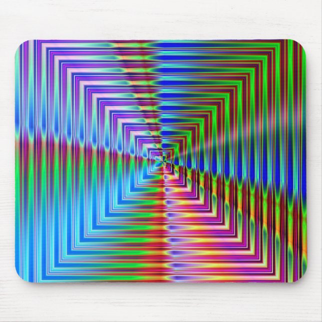 Abstract Glass Squares Mouse Pad (Front)