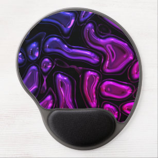 Abstract glassy design gel mouse pad