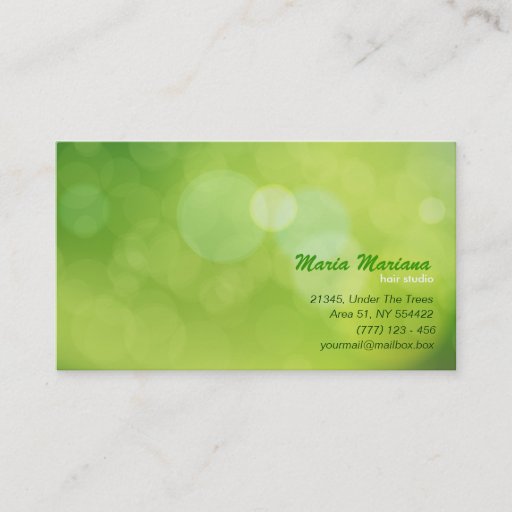 Customizable Abstract glitter business card