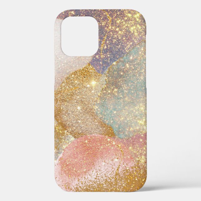 Abstract glitter galaxy purple pink space sparkle Case-Mate iPhone case (Back)