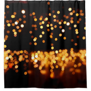 Abstract glitter lights shower curtain
