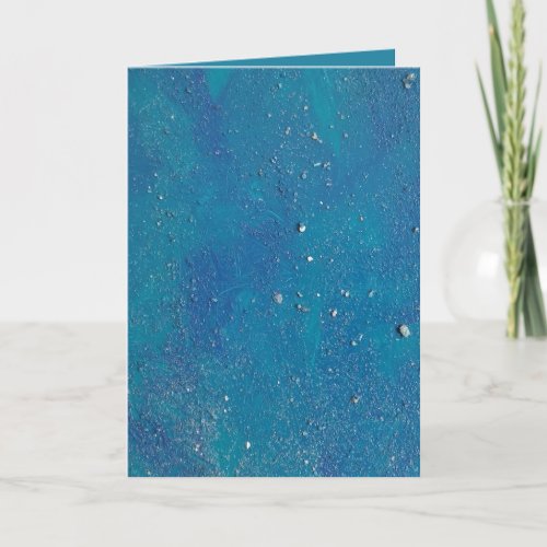 Abstract glitter ocean card