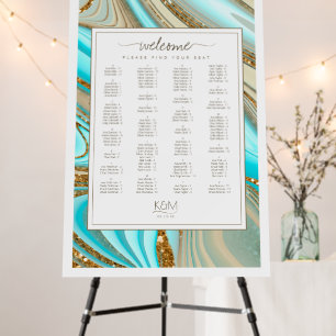 Abstract Glitter Strata Seating Chart ID903 Foam Board
