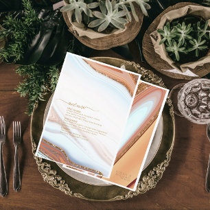 Abstract Glitter Strata Wedding Menu SouthW ID903