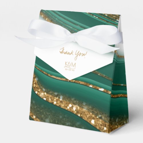 Abstract Glitter Strata Wedding Thank You Gr ID903 Favor Boxes