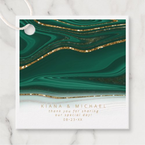 Abstract Glitter Strata Wedding Thank You Gr ID903 Favor Tags