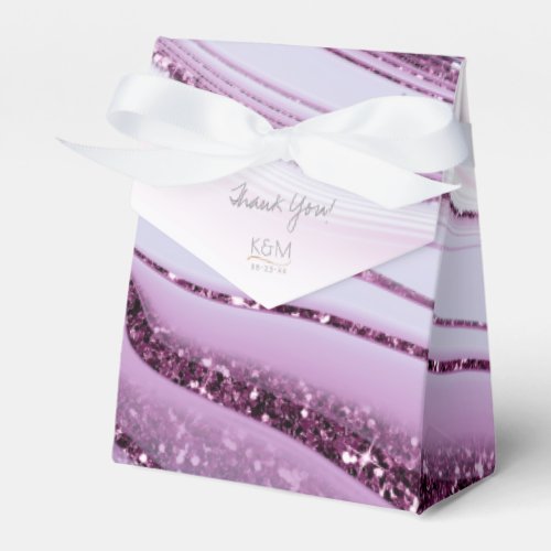Abstract Glitter Strata Wedding Thank You Lc ID903 Favor Boxes
