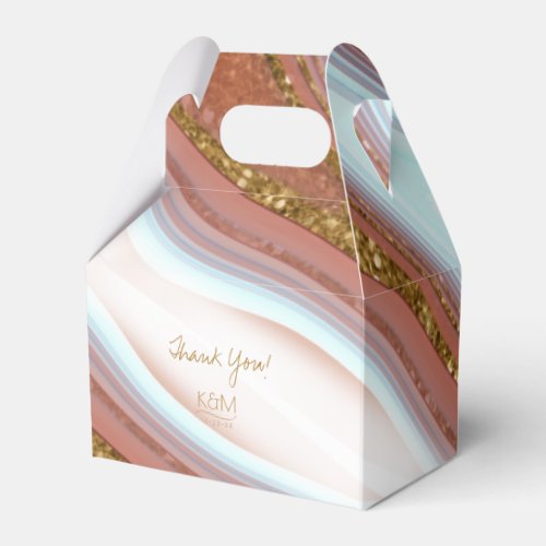 Abstract Glitter Strata Wedding Thanks V2 SW ID903 Favor Boxes