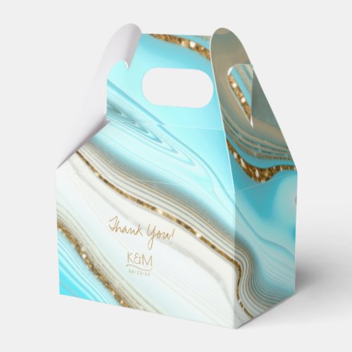 Abstract Glitter Strata Wedding Thanks V2 Tl ID903 Favor Boxes
