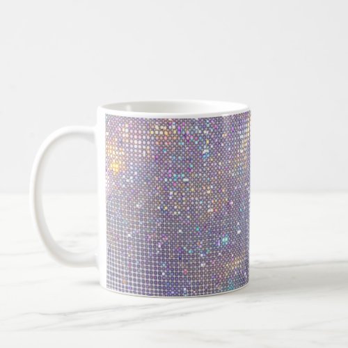 Abstract glittering geometric texture coffee mug