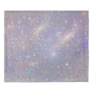 Abstract, glittering geometric texture. duvet cover