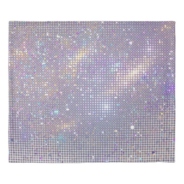 Abstract, glittering geometric texture. duvet cover (Front)