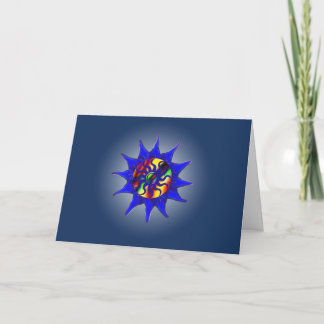 Abstract Glow Winter Solstice Card