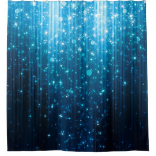 Abstract glowing background shower curtain