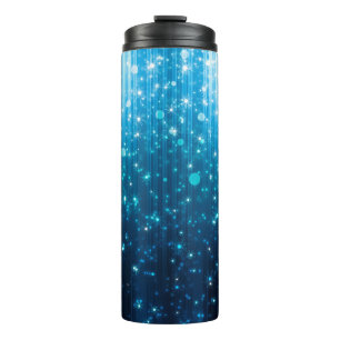 Abstract glowing background thermal tumbler