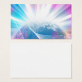 Abstract Glowing Earth Illustration (Front & Back)