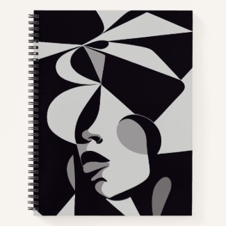 Abstract Goddess Notebook