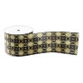 Abstract Gold and Black Seamless Pattern Grosgrain Ribbon