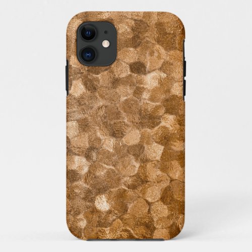 Abstract Gold Copper Background iPhone 11 Case