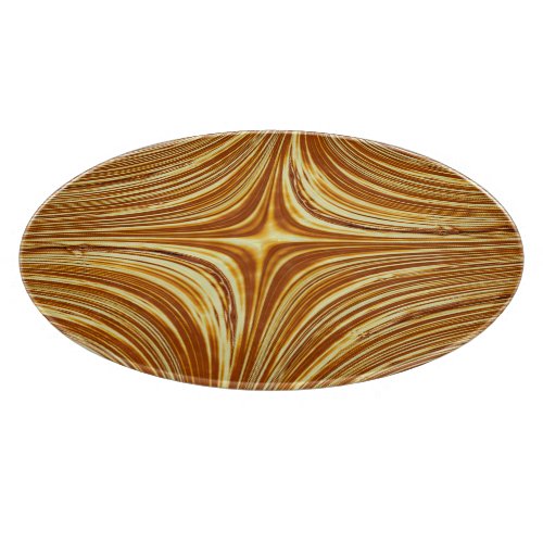 Abstract Gold Fractal Cutting Board