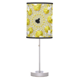 Abstract Gold Fractal Table Lamp