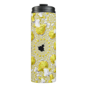 Abstract Gold Fractal Thermal Tumbler