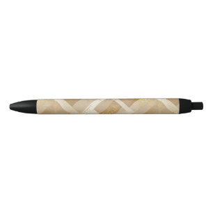 Abstract Gold Geometric Pattern with Metallic Pen