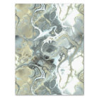 Abstract Gold & Gray Marble Stone Fluid Texture