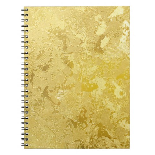 Abstract Gold Grunge Texture Background Notebook