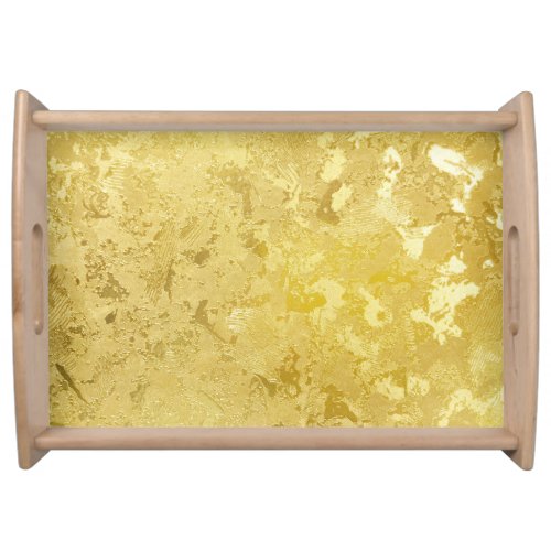 Abstract Gold Grunge Texture Background Serving Tray