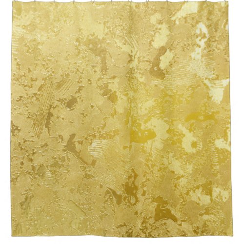 Abstract Gold Grunge Texture Background Shower Curtain