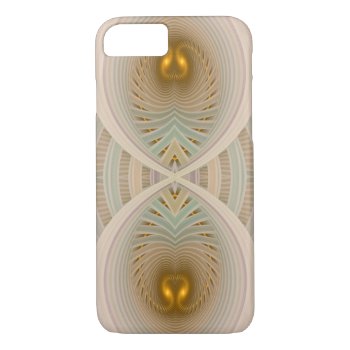 Abstract Gold Hourglass Dream Within A Dream Iphone 8/7 Case by skellorg at Zazzle